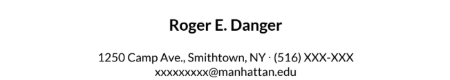 Roger Danger contact info
